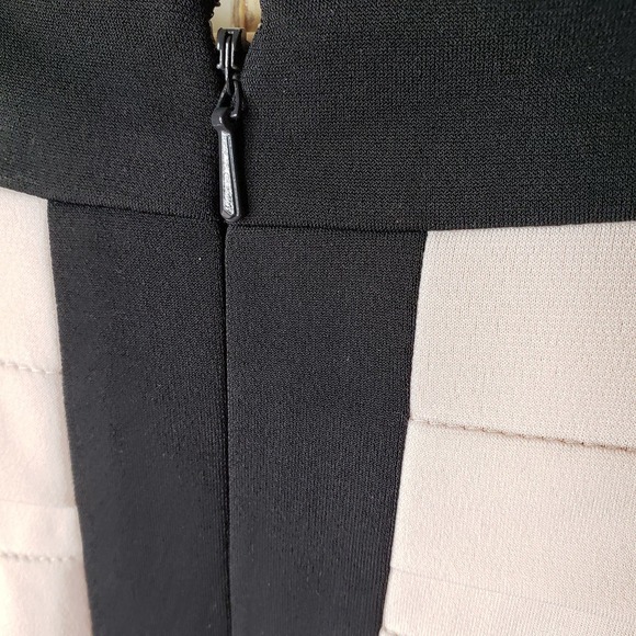 JAX Nude/black Color Block Bodycon Dress Ladies size 10 - Picture 6 of 10